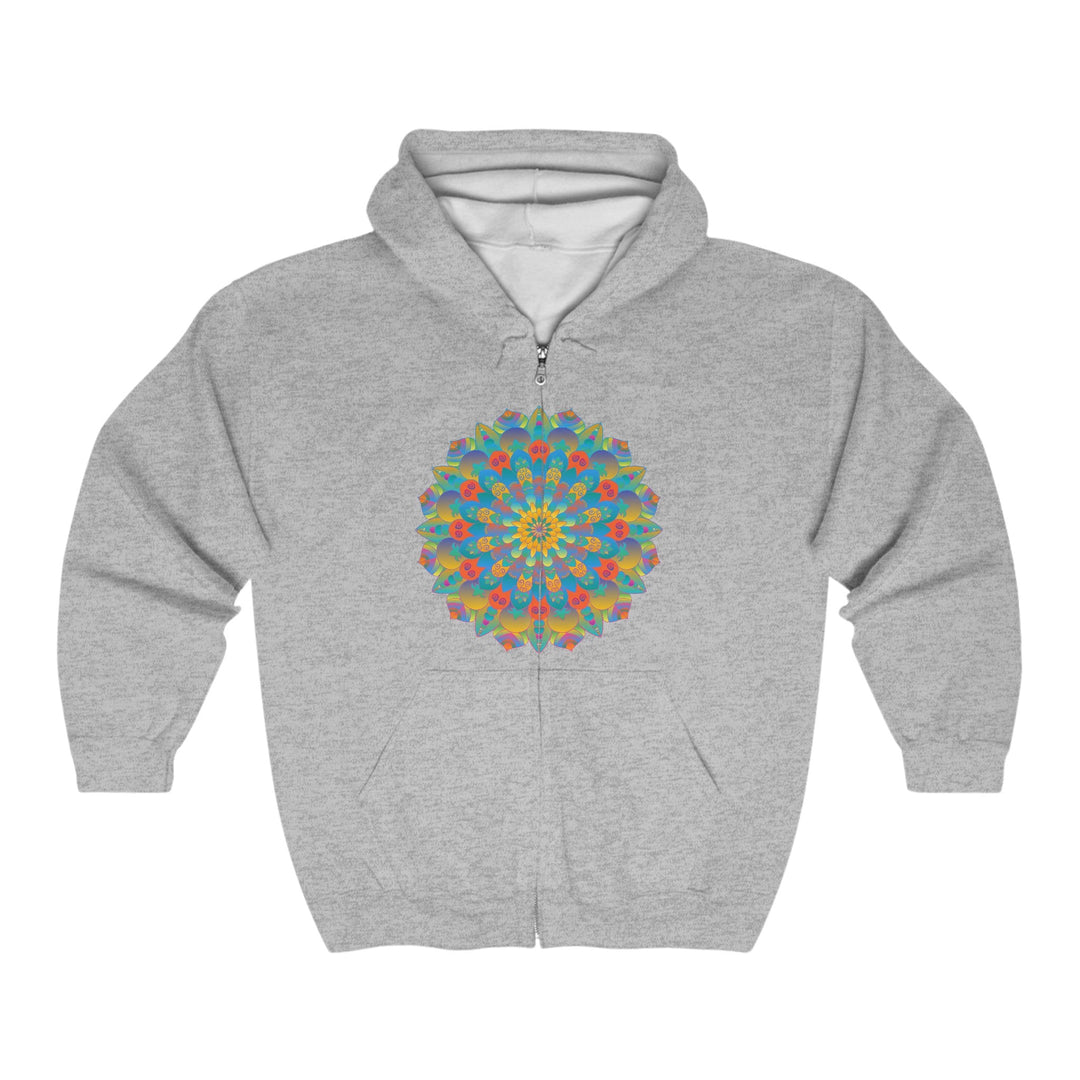 Vibrant Mandala Hoodie - Intricate Design Hoodie - Blululi