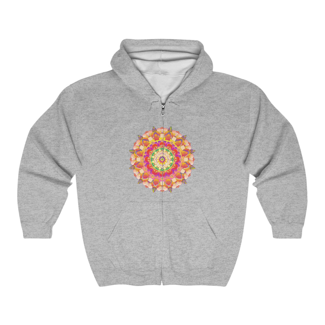 Vibrant Mandala Hoodie - Intricate Design Hoodie - Blululi