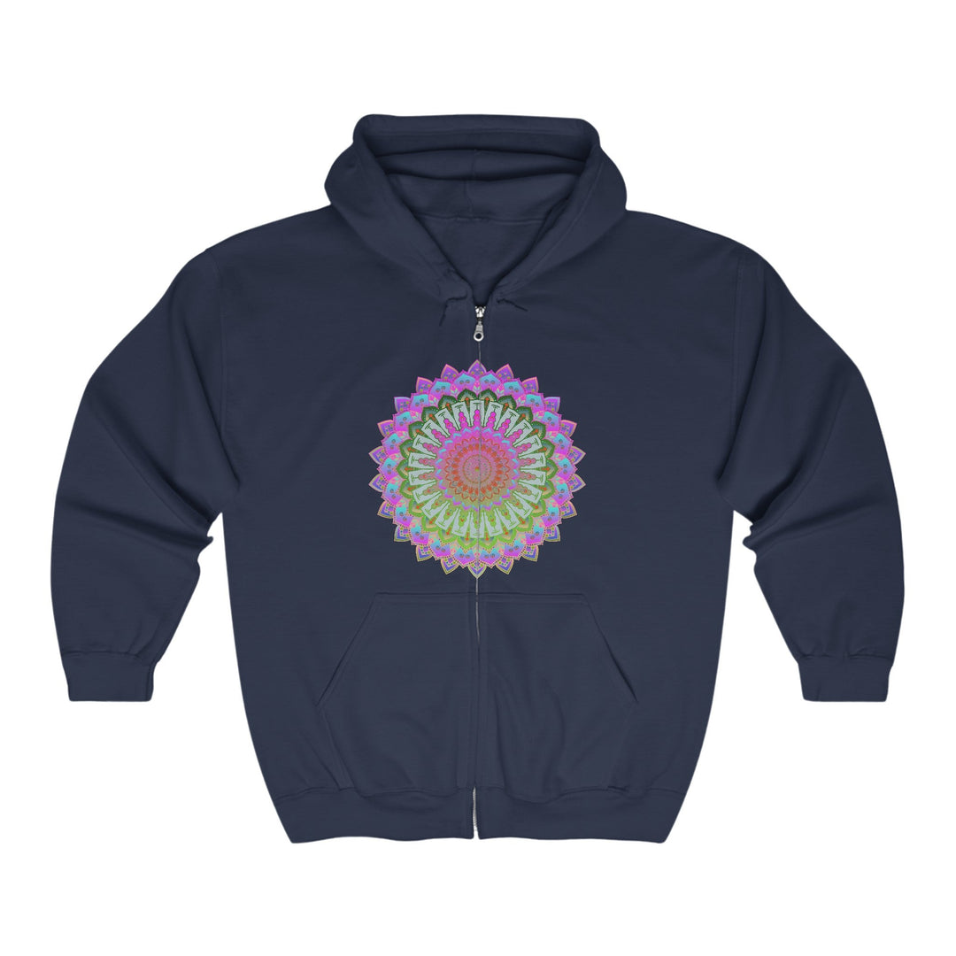 Vibrant Mandala Hoodie - Intricate Design Hoodie - Blululi