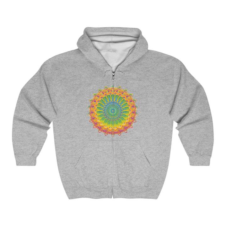 Vibrant Mandala Hoodie - Intricate Design Hoodie - Blululi