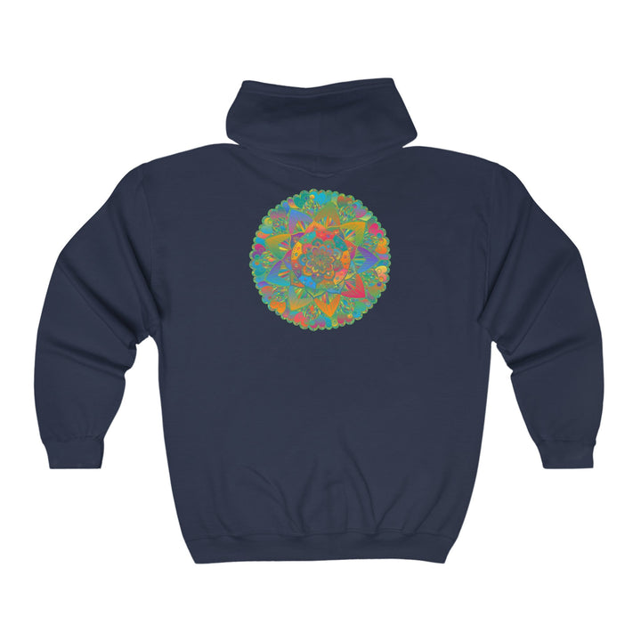 Vibrant Mandala Hoodie - Peace & Tranquility Hoodie - Blululi