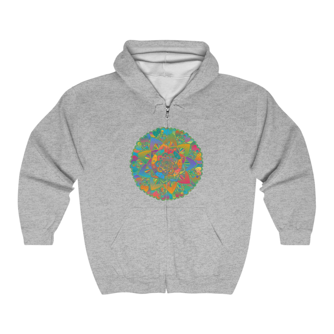 Vibrant Mandala Hoodie - Peace & Tranquility Hoodie - Blululi