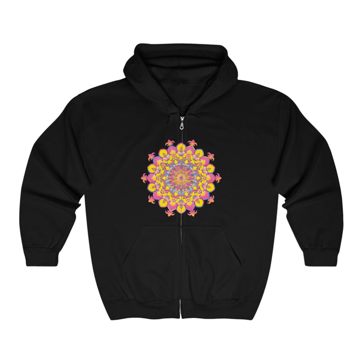 Vibrant Mandala Hoodie - Psychedelic Art Hoodie - Blululi