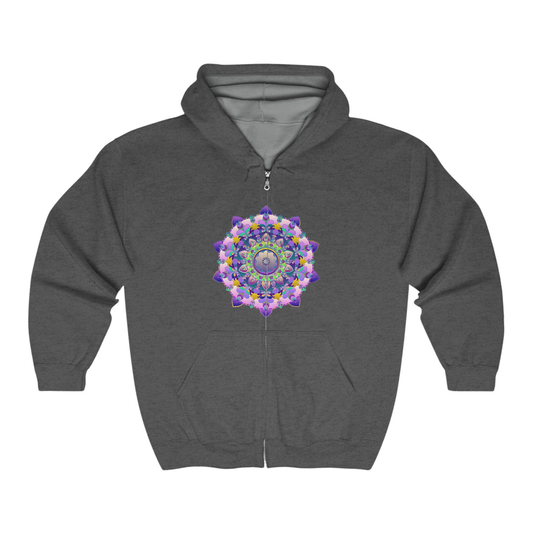 Vibrant Mandala Hoodie - Purple & Blue Hoodie - Blululi