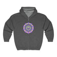 Vibrant Mandala Hoodie - Purple & Blue Hoodie - Blululi