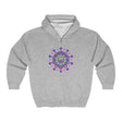 Vibrant Mandala Hoodie - Purple & Blue Hoodie - Blululi
