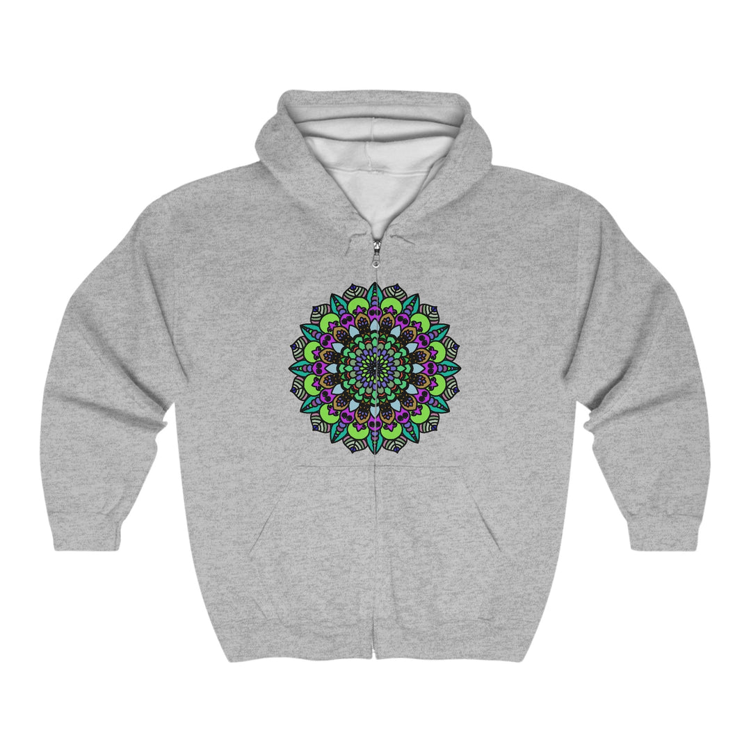 Vibrant Mandala Hoodie - Spiritual Art Hoodie - Blululi