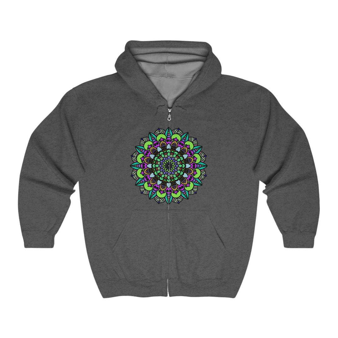 Vibrant Mandala Hoodie - Spiritual Art Hoodie - Blululi