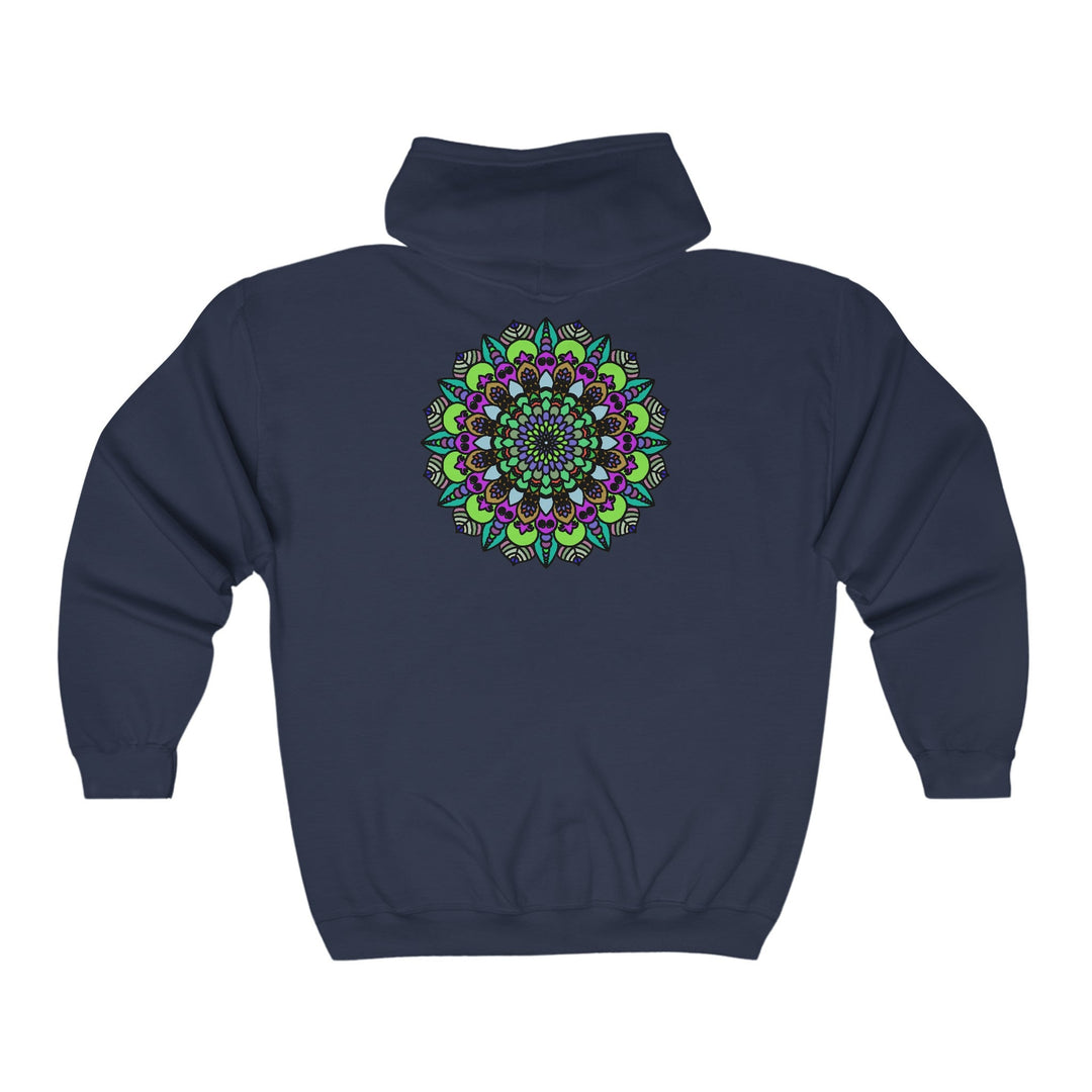 Vibrant Mandala Hoodie - Spiritual Art Hoodie - Blululi