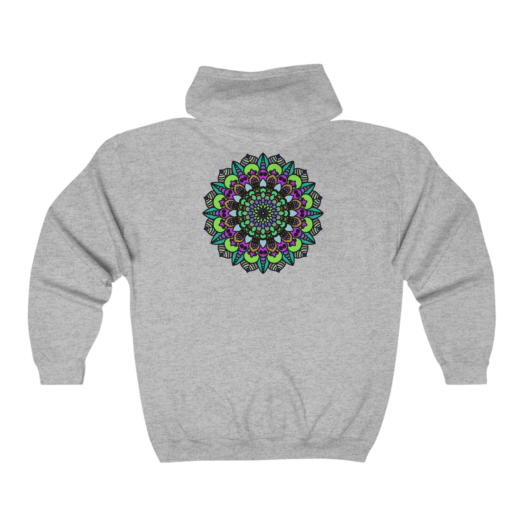 Vibrant Mandala Hoodie - Spiritual Art Hoodie - Blululi