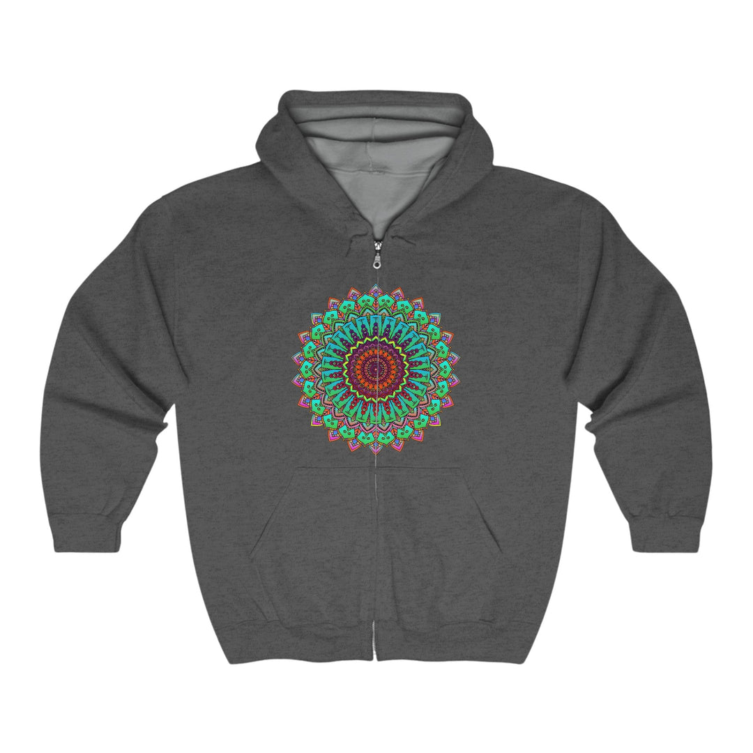 Vibrant Mandala Hoodie - Spiritual Harmony Hoodie - Blululi