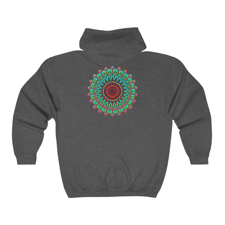 Vibrant Mandala Hoodie - Spiritual Harmony Hoodie - Blululi