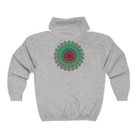 Vibrant Mandala Hoodie - Spiritual Harmony Hoodie - Blululi