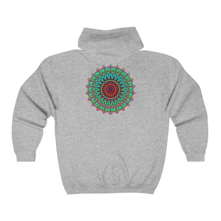 Vibrant Mandala Hoodie - Spiritual Harmony Hoodie - Blululi