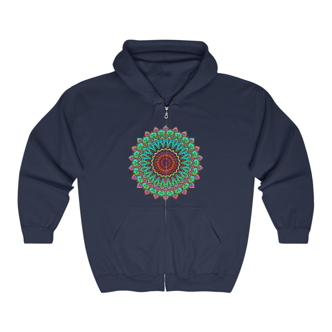 Vibrant Mandala Hoodie - Spiritual Harmony Hoodie - Blululi