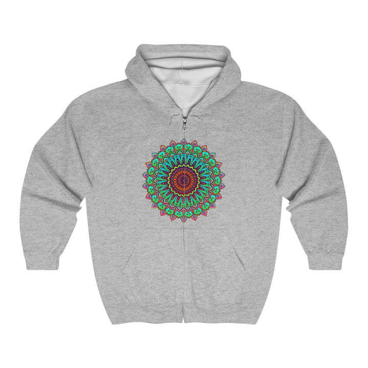 Vibrant Mandala Hoodie - Spiritual Harmony Hoodie - Blululi