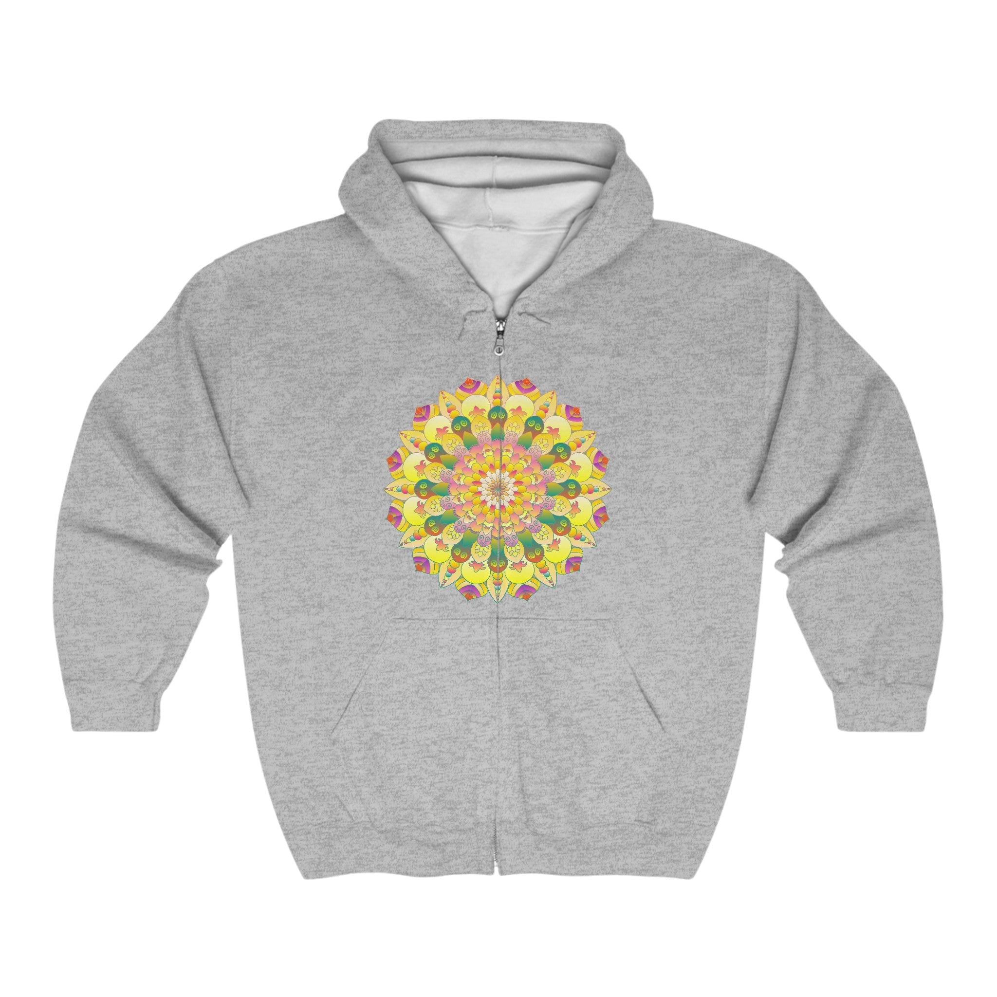 Vibrant Mandala Hoodie - Spiritual Peace & Harmony Hoodie - Blululi