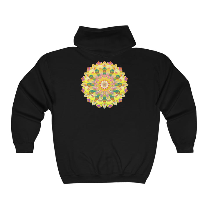 Vibrant Mandala Hoodie - Spiritual Peace & Harmony Hoodie - Blululi