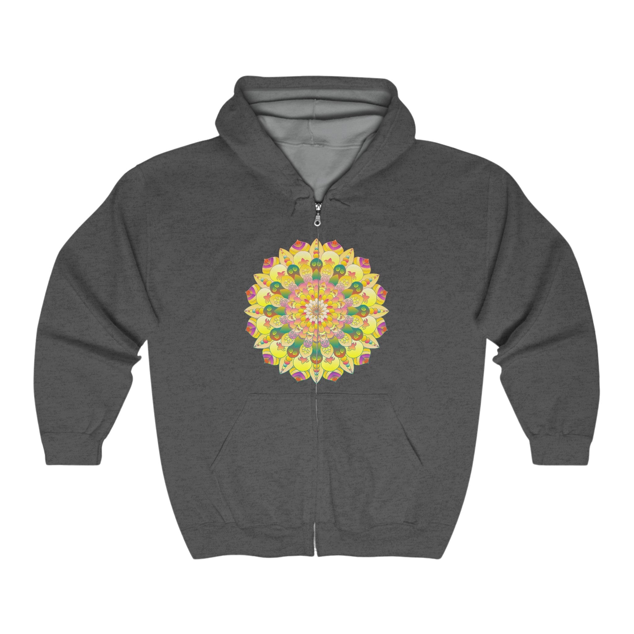 Vibrant Mandala Hoodie - Spiritual Peace & Harmony Hoodie - Blululi