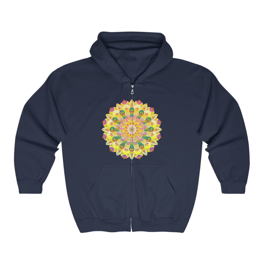 Vibrant Mandala Hoodie - Spiritual Peace & Harmony Hoodie - Blululi