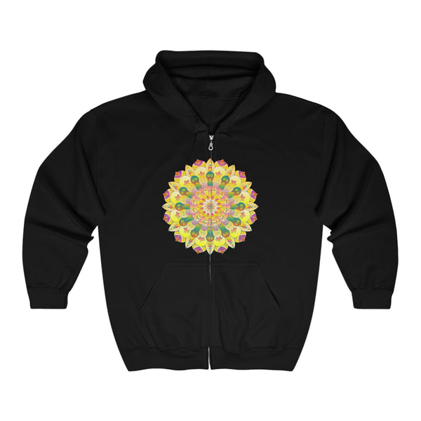 Vibrant Mandala Hoodie - Spiritual Peace & Harmony Hoodie - Blululi