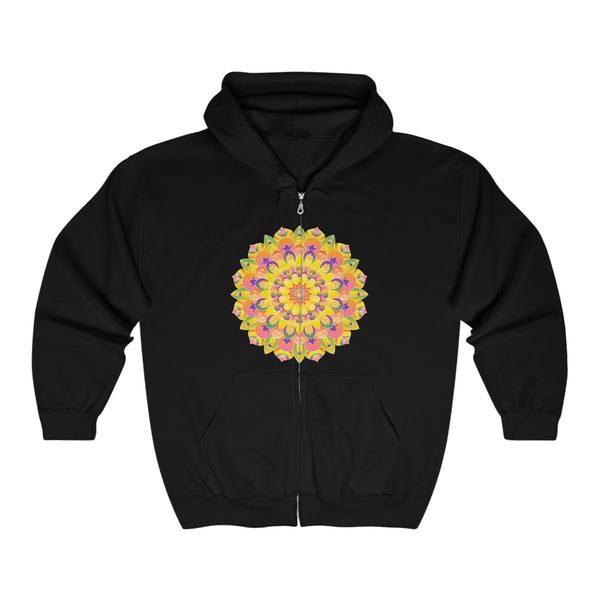 Vibrant Mandala Hoodie - Spiritual & Stylish Hoodie - Blululi