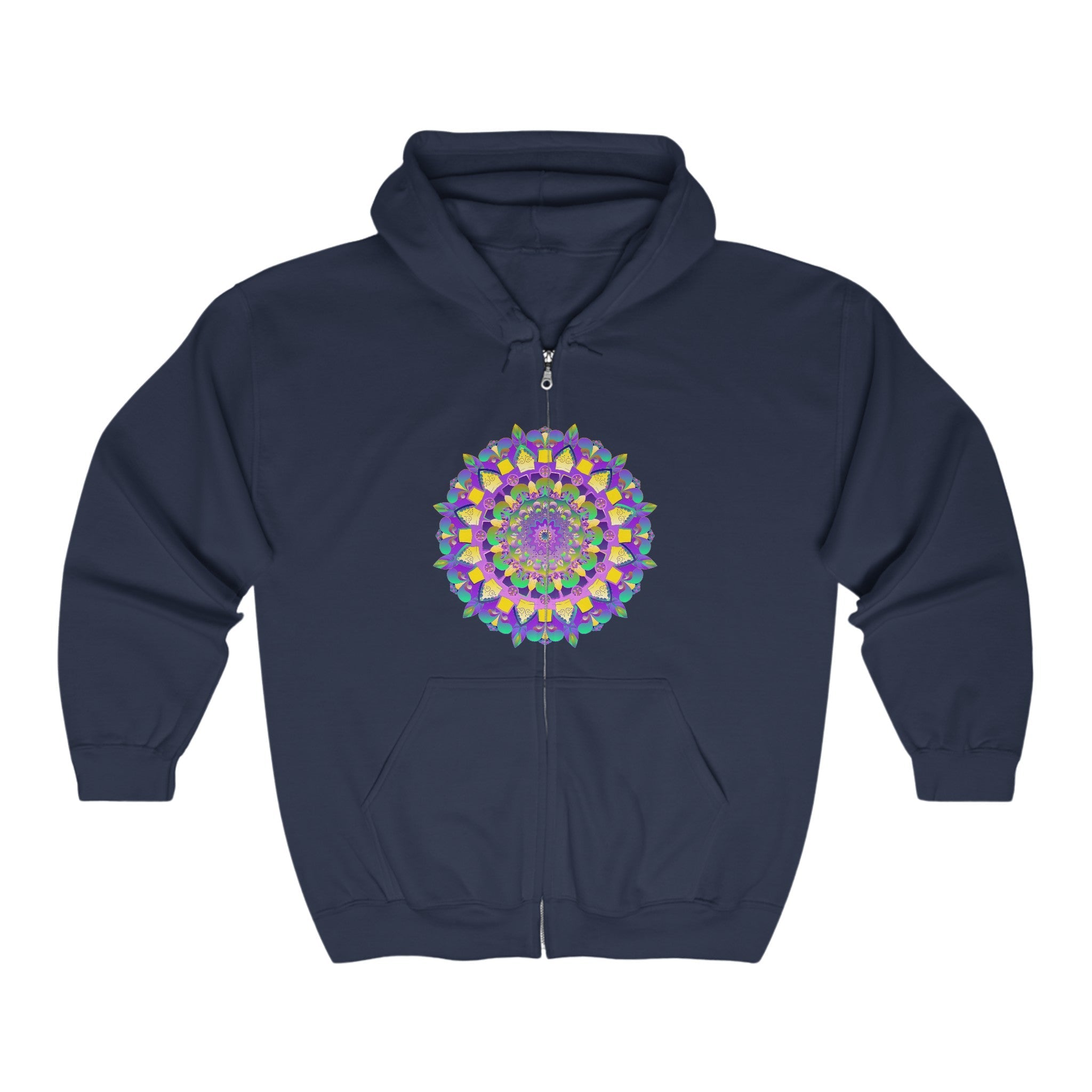 Vibrant Mandala Hoodie - Spiritual & Stylish Hoodie - Blululi