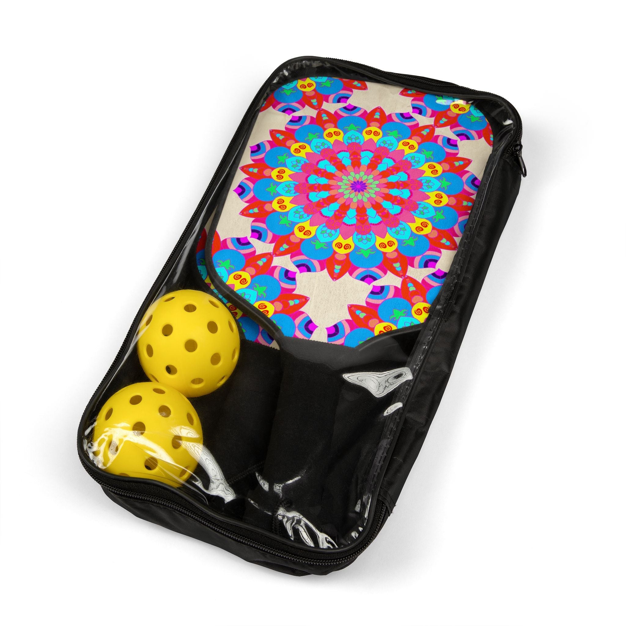 Vibrant Mandala Pickleball Kit Accessories - Blululi