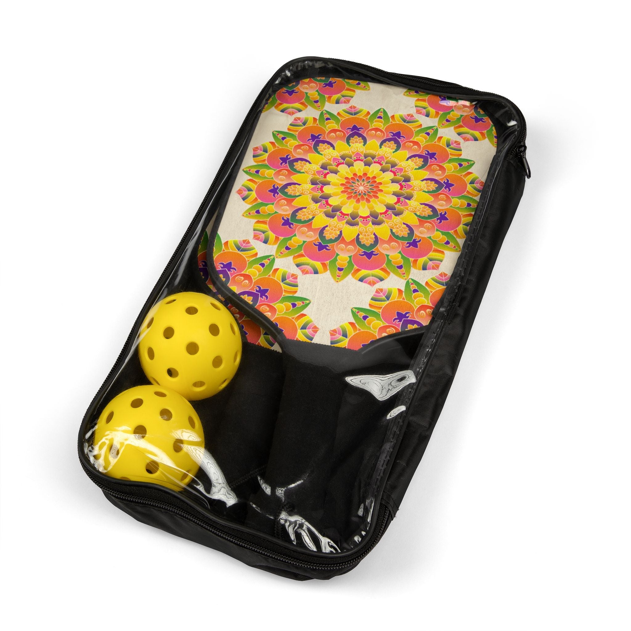 Vibrant Mandala Pickleball Kit Accessories - Blululi