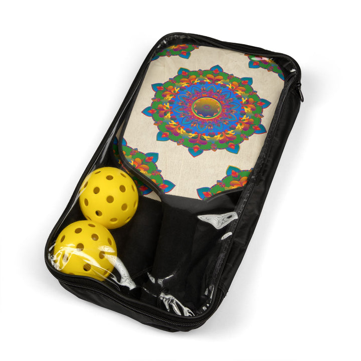 Vibrant Mandala Pickleball Kit Accessories - Blululi