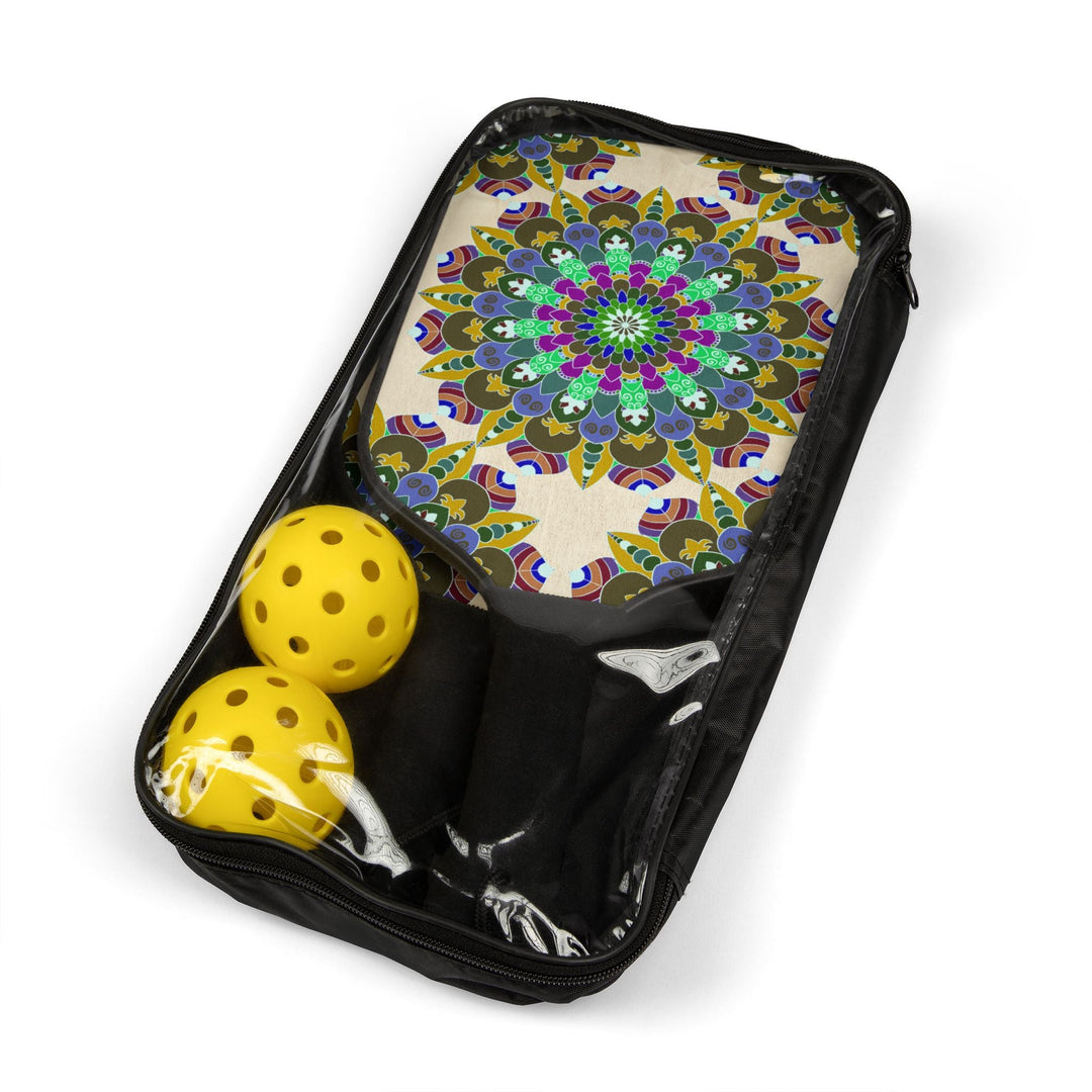 Vibrant Mandala Pickleball Kit Accessories - Blululi