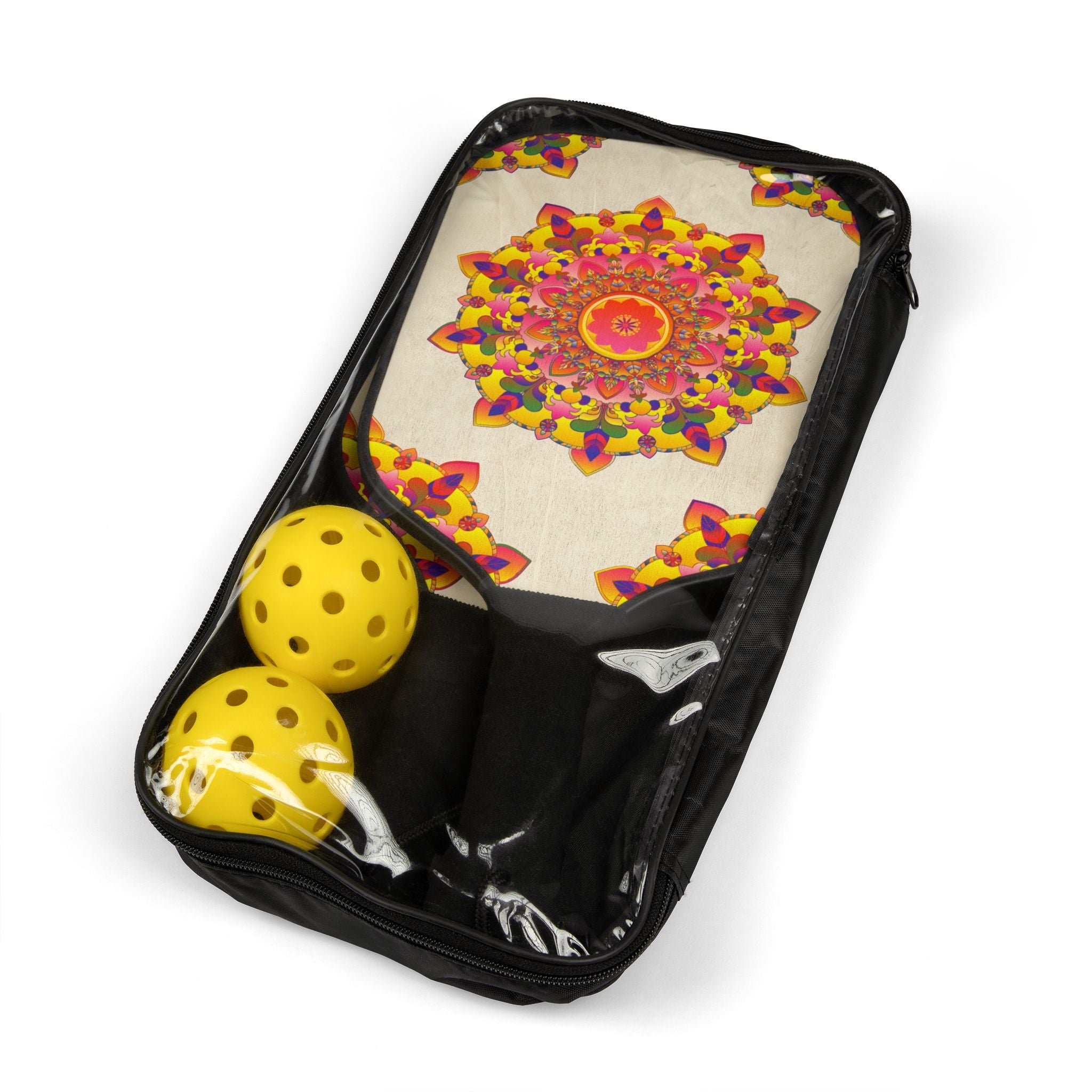 Vibrant Mandala Pickleball Kit Accessories - Blululi