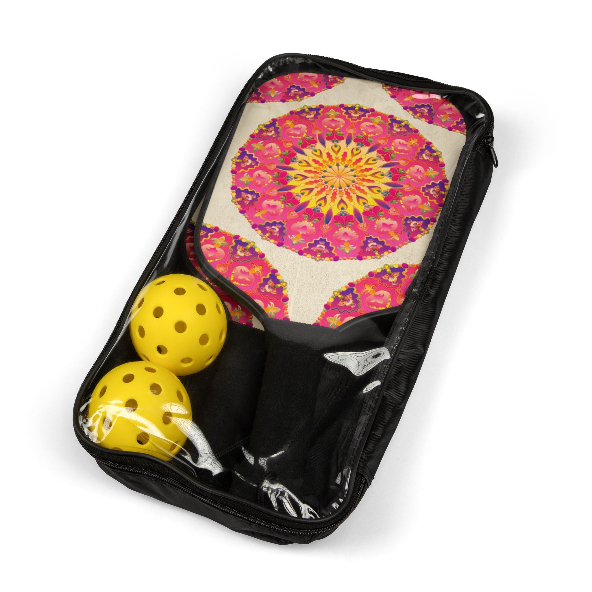 Vibrant Mandala Pickleball Kit Accessories - Blululi