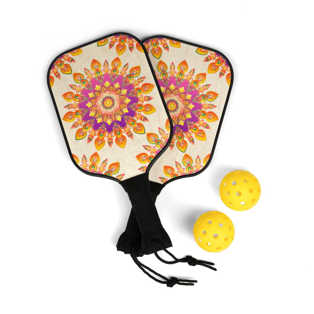 Vibrant Mandala Pickleball Kit Accessories - Blululi