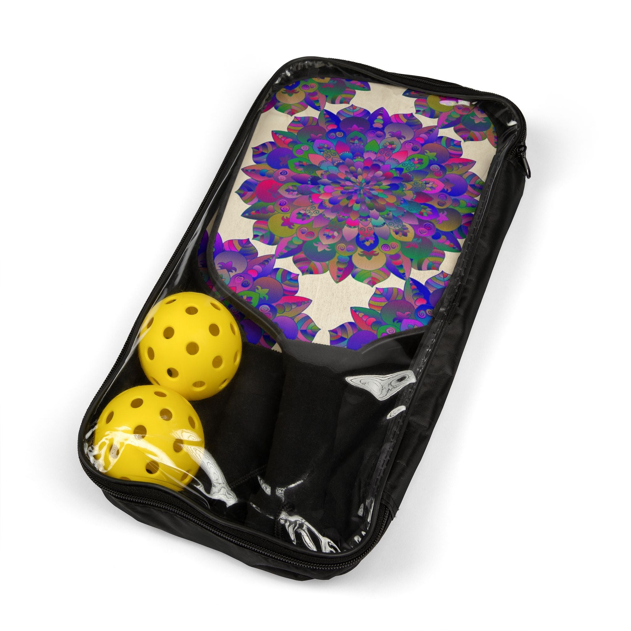 Vibrant Mandala Pickleball Kit Accessories - Blululi