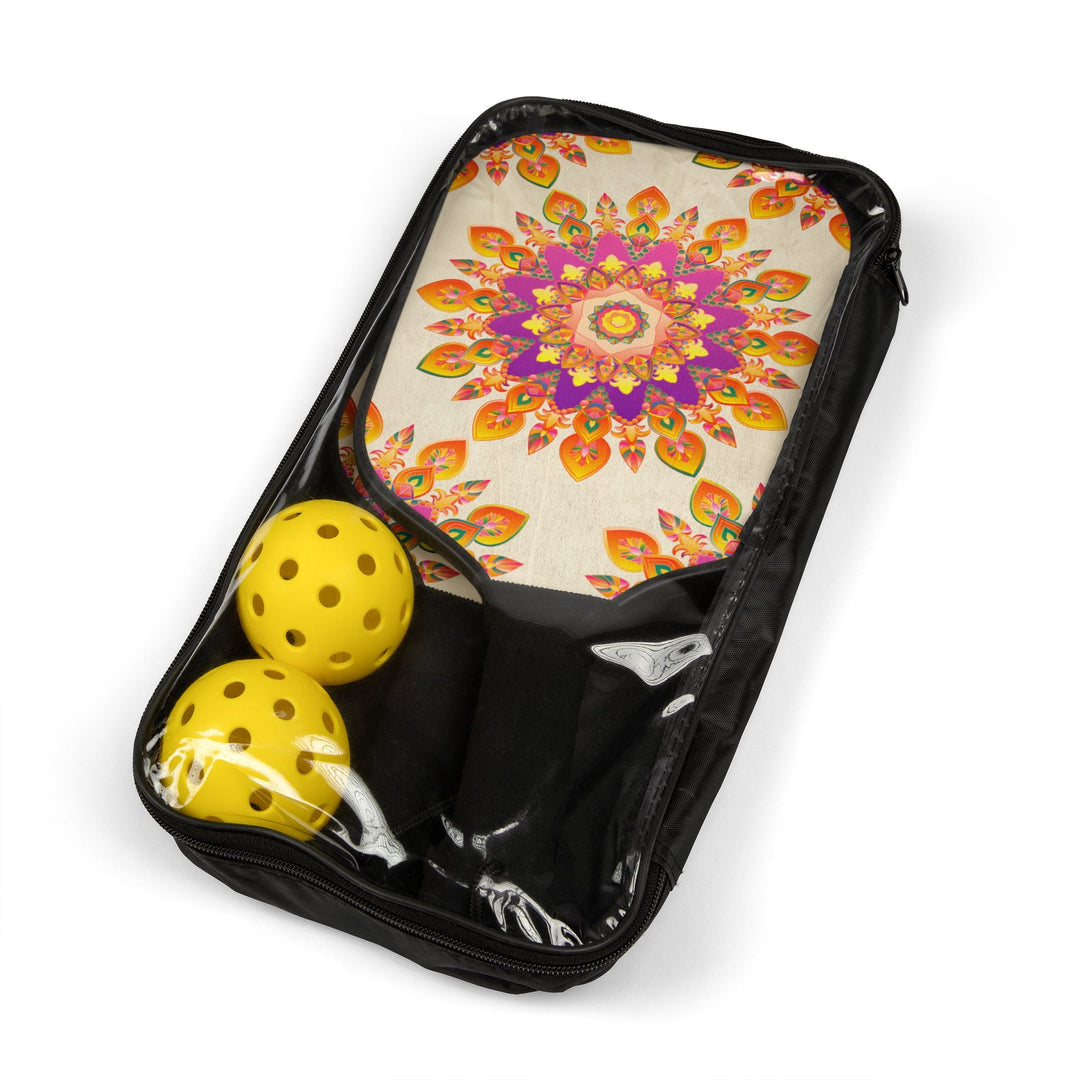 Vibrant Mandala Pickleball Kit Accessories - Blululi