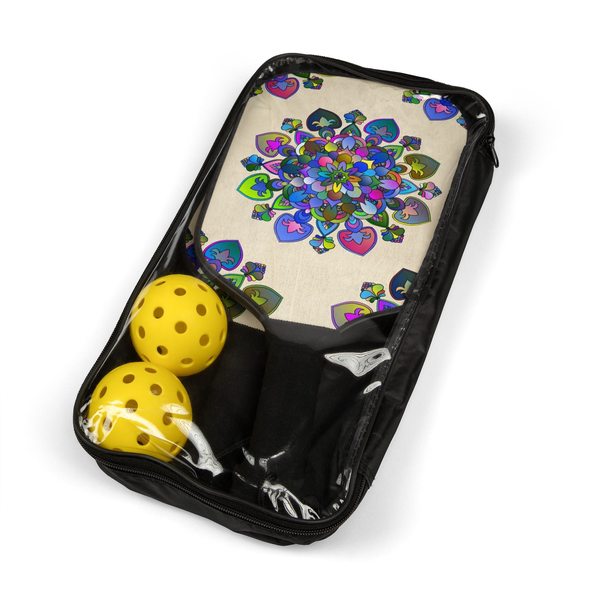 Vibrant Mandala Pickleball Kit Accessories - Blululi