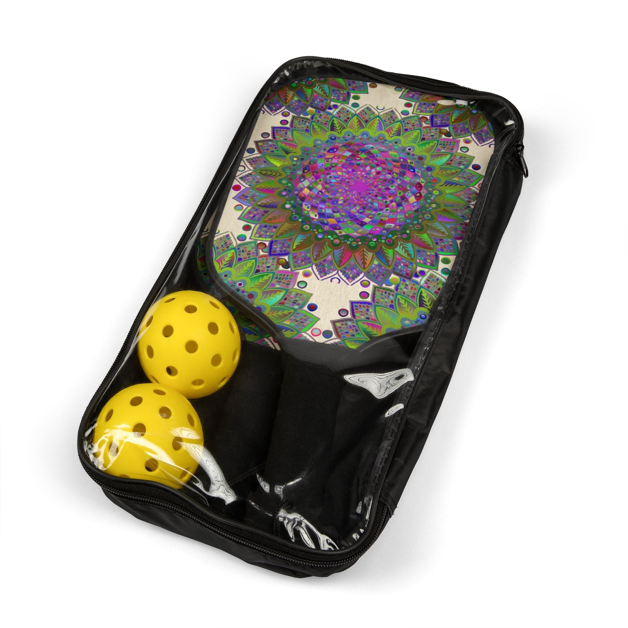 Vibrant Mandala Pickleball Kit Accessories - Blululi