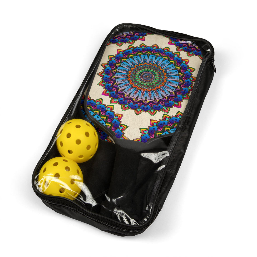 Vibrant Mandala Pickleball Kit Accessories - Blululi