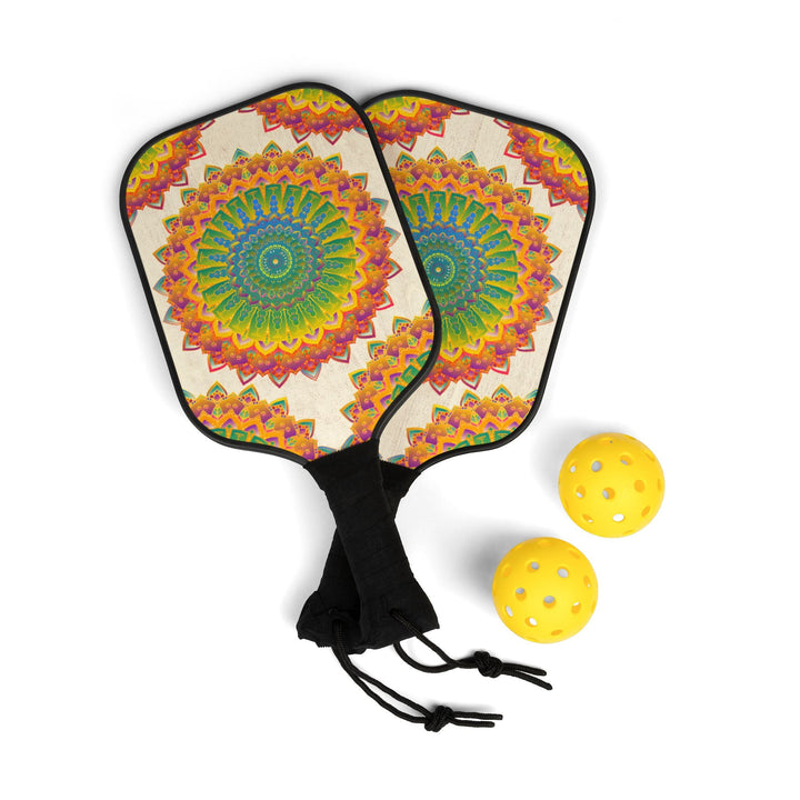 Vibrant Mandala Pickleball Kit Accessories - Blululi