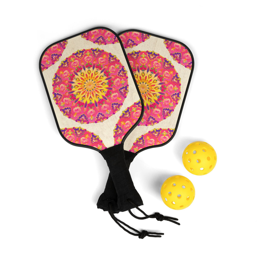 Vibrant Mandala Pickleball Kit Accessories - Blululi