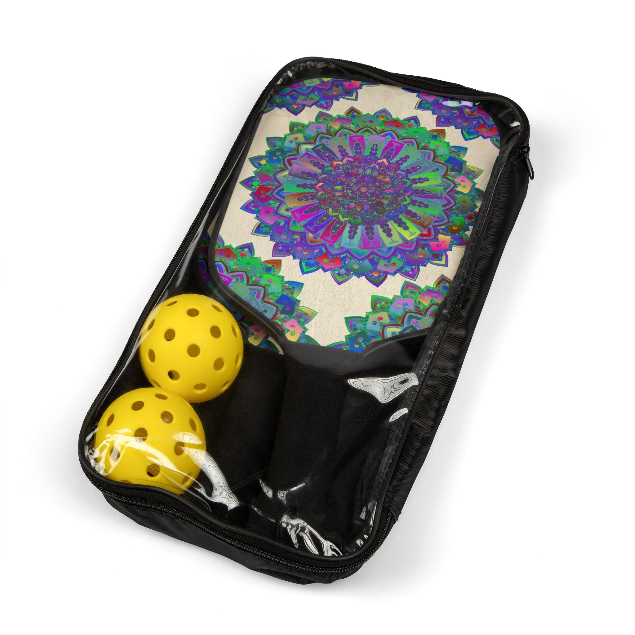 Vibrant Mandala Pickleball Set Accessories - Blululi