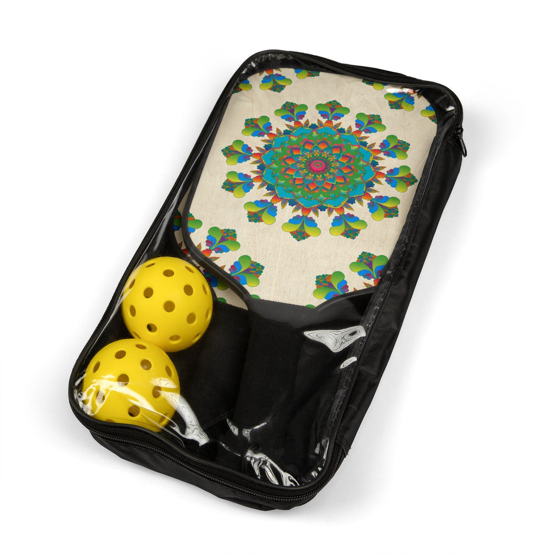 Vibrant Mandala Pickleball Set Accessories - Blululi