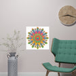 Vibrant Mandala Poster - Colorful Abstract Art Poster - Blululi