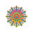 Vibrant Mandala Poster - Colorful Abstract Art Poster - Blululi