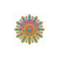 Vibrant Mandala Poster - Colorful Abstract Art Poster - Blululi