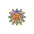 Vibrant Mandala Poster - Colorful Abstract Art Poster - Blululi
