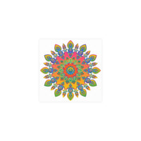 Vibrant Mandala Poster - Colorful Abstract Art Poster - Blululi