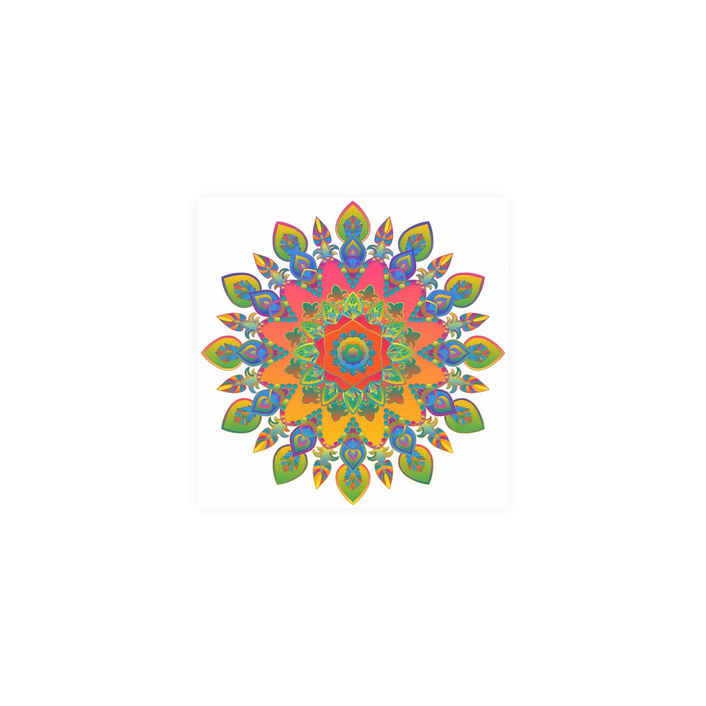 Vibrant Mandala Poster - Colorful Abstract Art Poster - Blululi