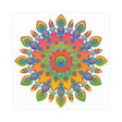 Vibrant Mandala Poster - Colorful Abstract Art Poster - Blululi